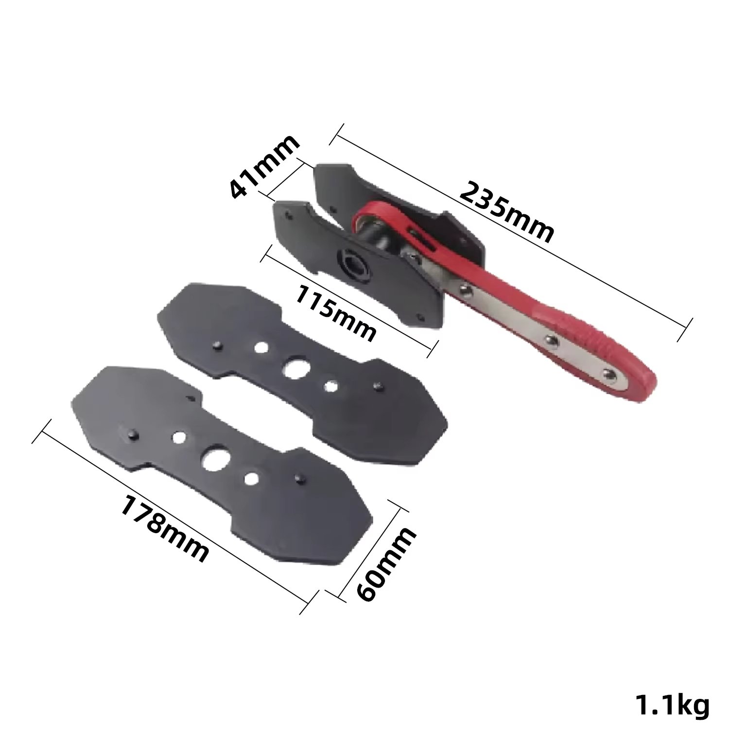 Brake Ratcheting Caliper Piston Press Tool Spreader Pad Swing Ratchet Wrench Expander for Single Twin Quad Piston Disc Brake