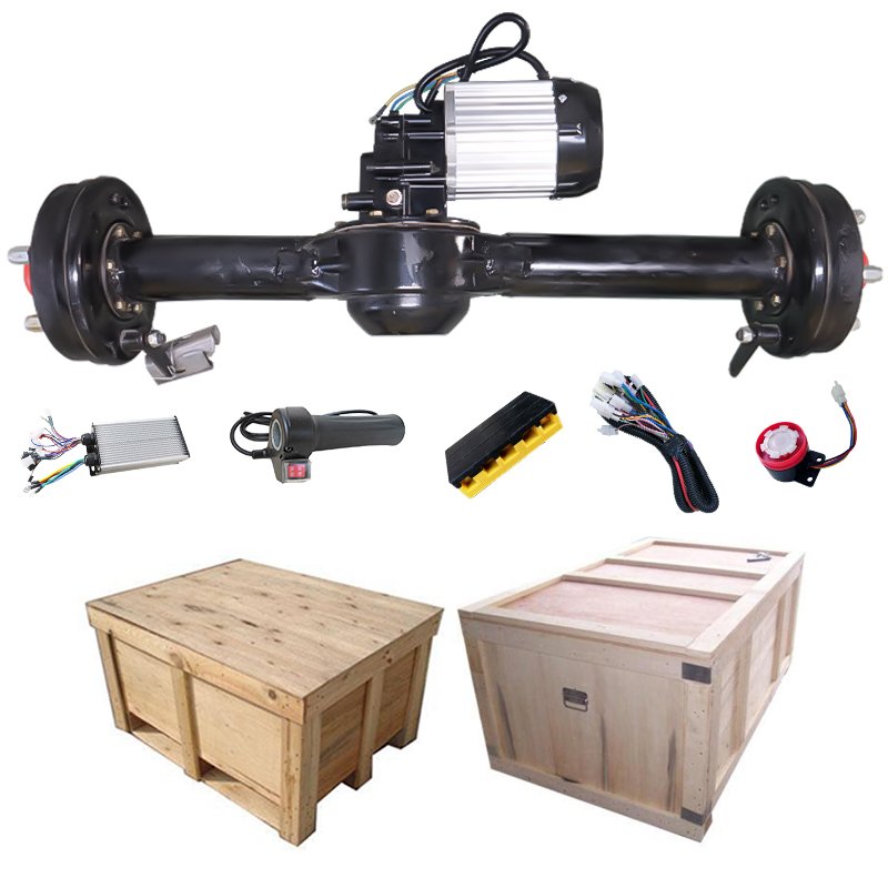 110cm 1300W Electric Vehicle Differential Axle Controller Kit 200 Drum Brake Low Speed Three Wheel Four-Wheel Truck Rear Axle