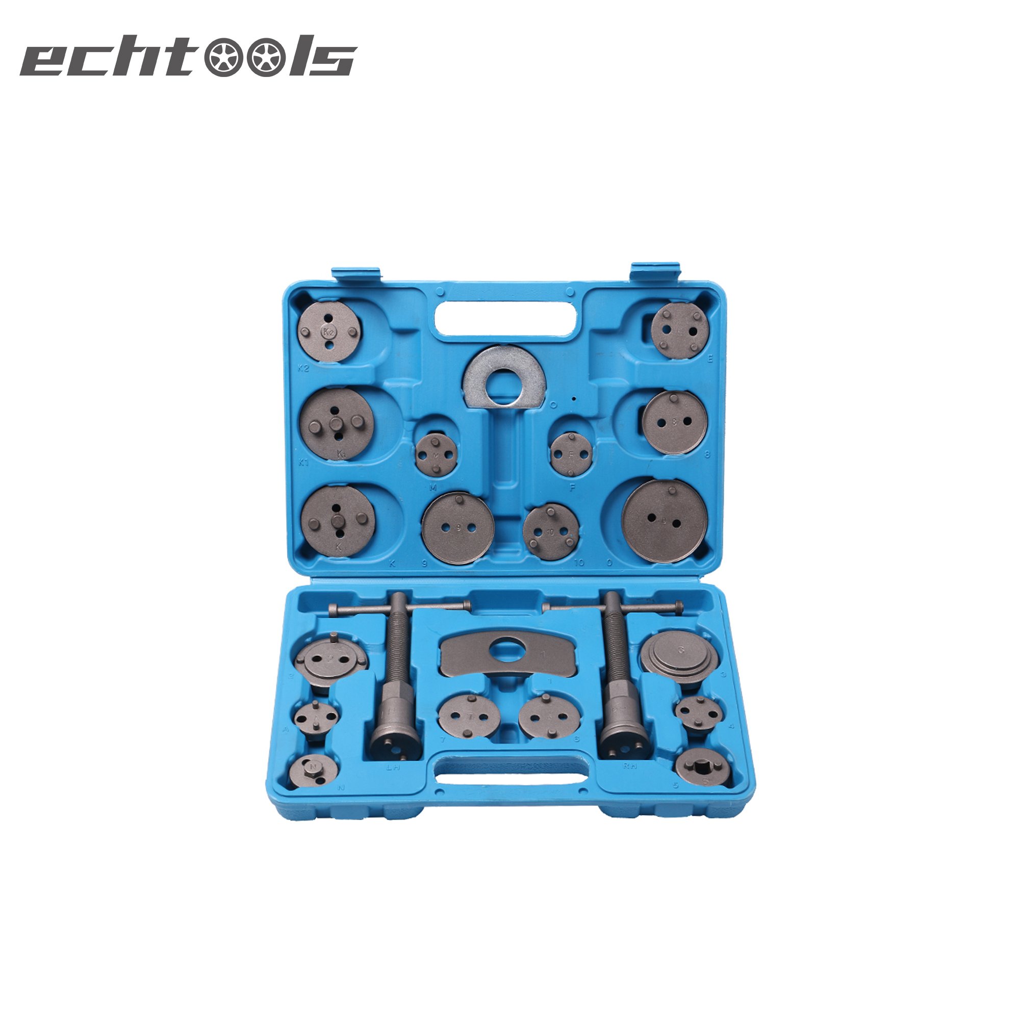New Professional 22pcs Disc Brake Caliper Tool Set Wind Back Kit Brake Pad Replacement for Automobiles Garage Repair EC1436