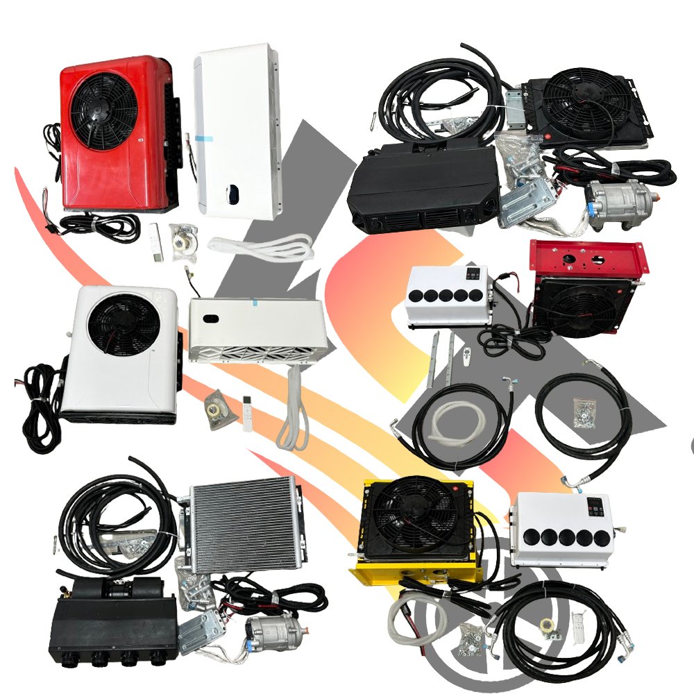 Universal Ac 12v Car air Conditioner 7800btus 2200w Van air Conditioner with a High-efficiency Low-power Consumption