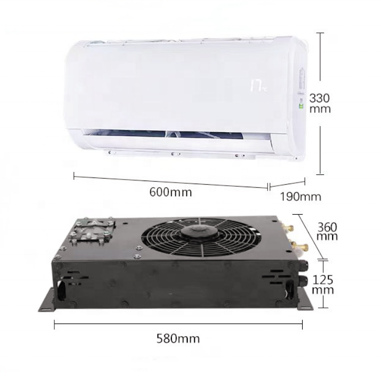 Electric Car Kit Rv Parking Cooler air Conditioners 12v 24v for Trucks