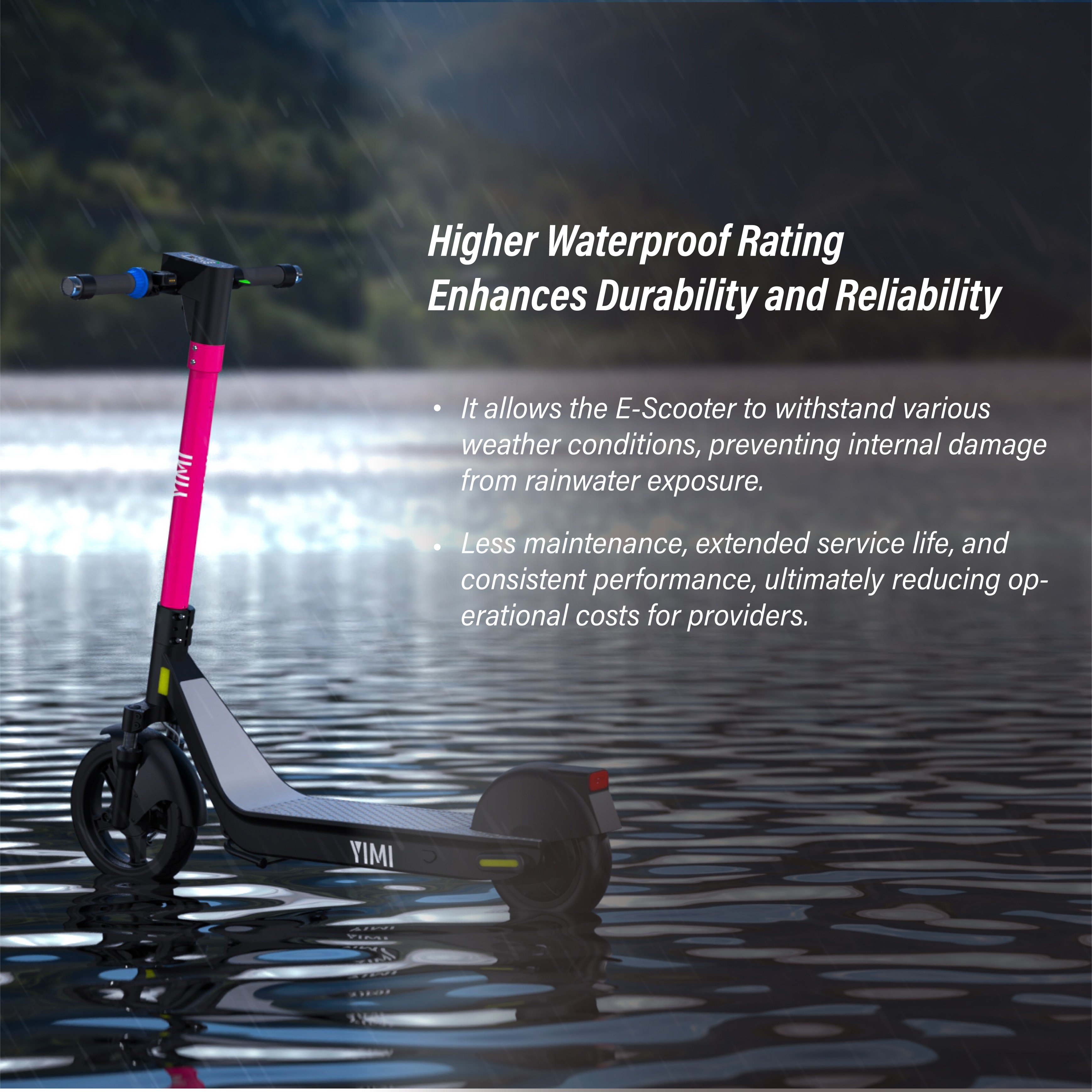 Sharing Electric Scooter High-strength Swappable Battery YIMI S600-2 Best Design IOT NFC Support Max 25km/h 19.2ah 60KM Range