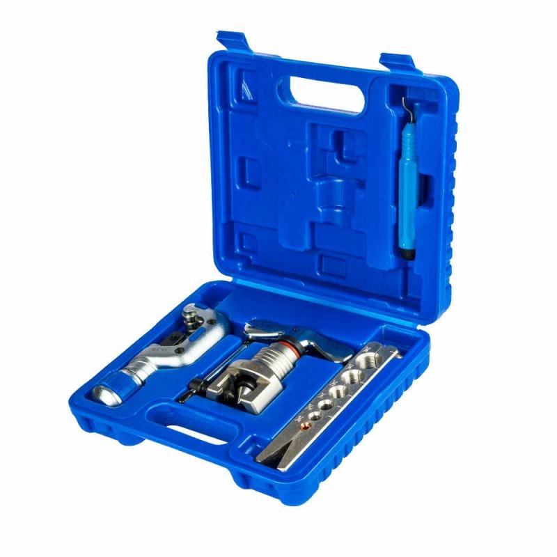 Air Conditioning Copper Pipe Repair Metric Imperial Flaring Tool ECQ A/c Install Kit Cutter E-806 Flaring Tool Kit Refrigeration