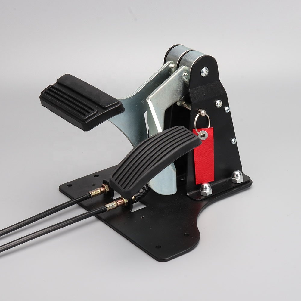 Cable Universal Dual Control Dual Brake Pedal Brake Accelerator for Instructor