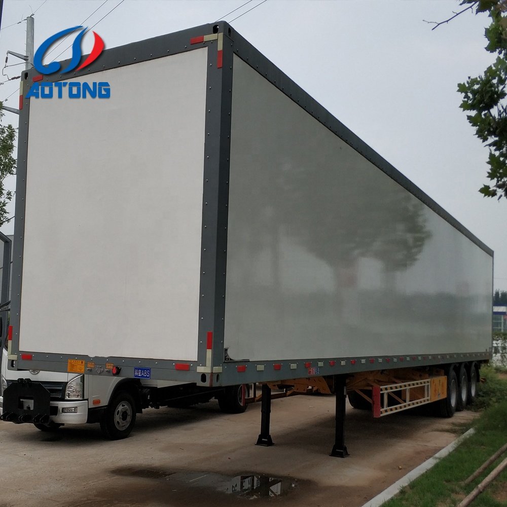 2/3 Axles Heavy Duty Truck Body Food Hydraulic Cylinder Drop Side Cargo Box Side Wing Open Van Semi Trailer for Sale