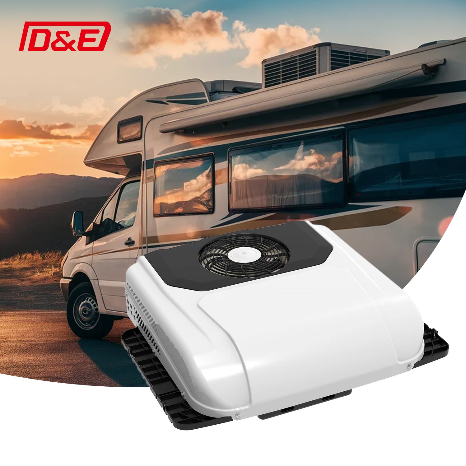12v 24V Electric Inverter Roof Top Parking Air Conditioner for Truck Trailer Van RV