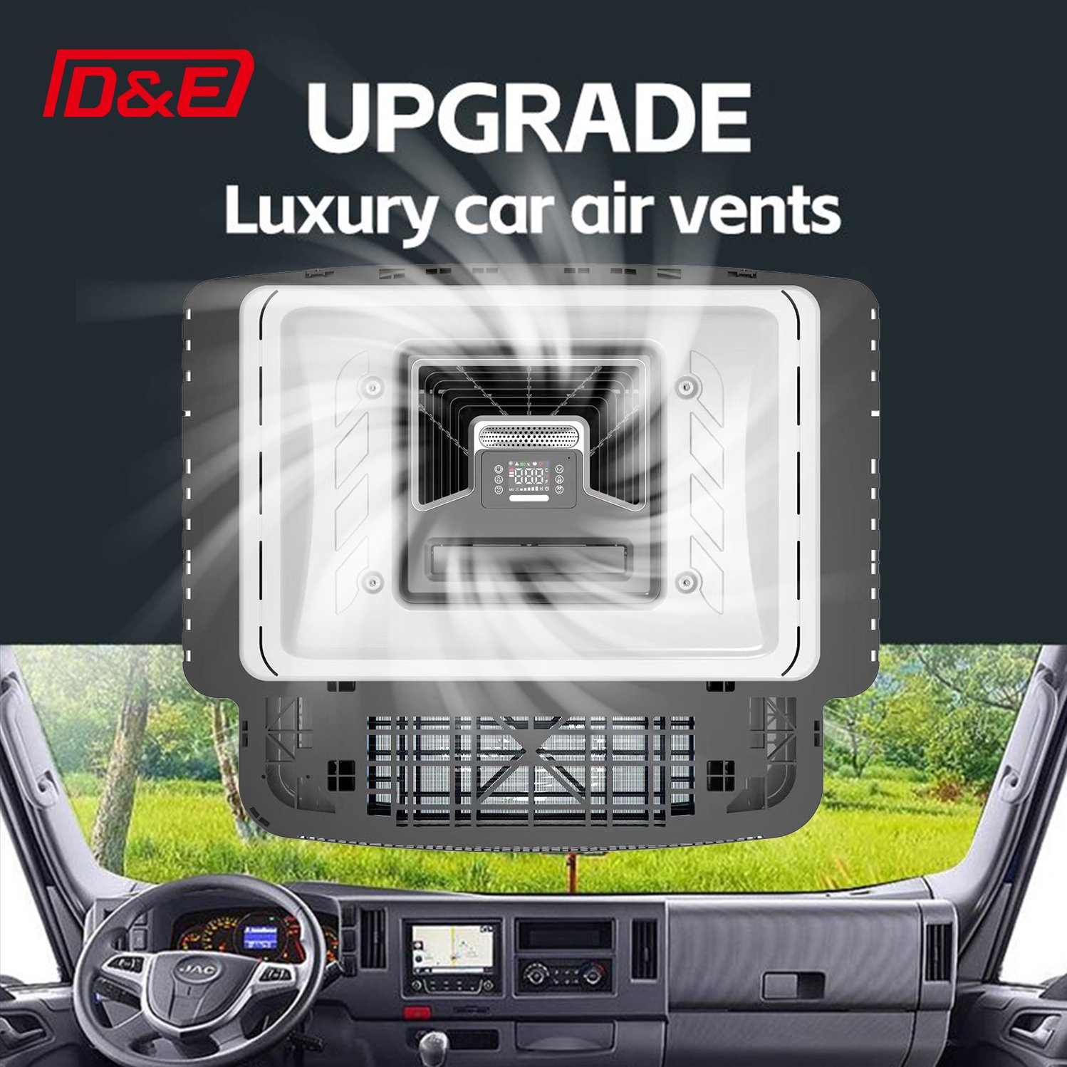 12v 24V Electric Inverter Roof Top Parking Air Conditioner for Truck Trailer Van RV
