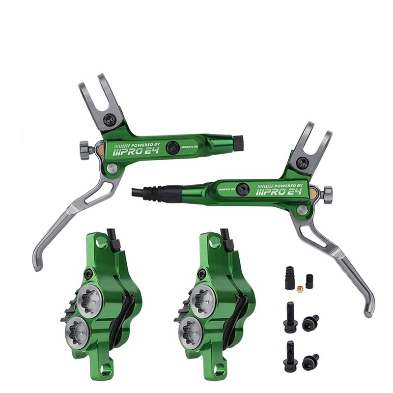 NEW IIIPRO E4 MTB 4 Piston Hydraulic Disc Brake With Cooling Full Meatal Pads CNC Tech Mineral Oil Brake for AM Enduro E4
