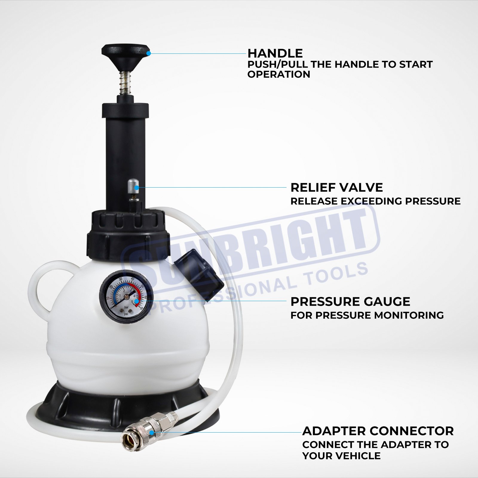 2L Manual Brake Bleeder Brake Fluid Extract and Refill Tool