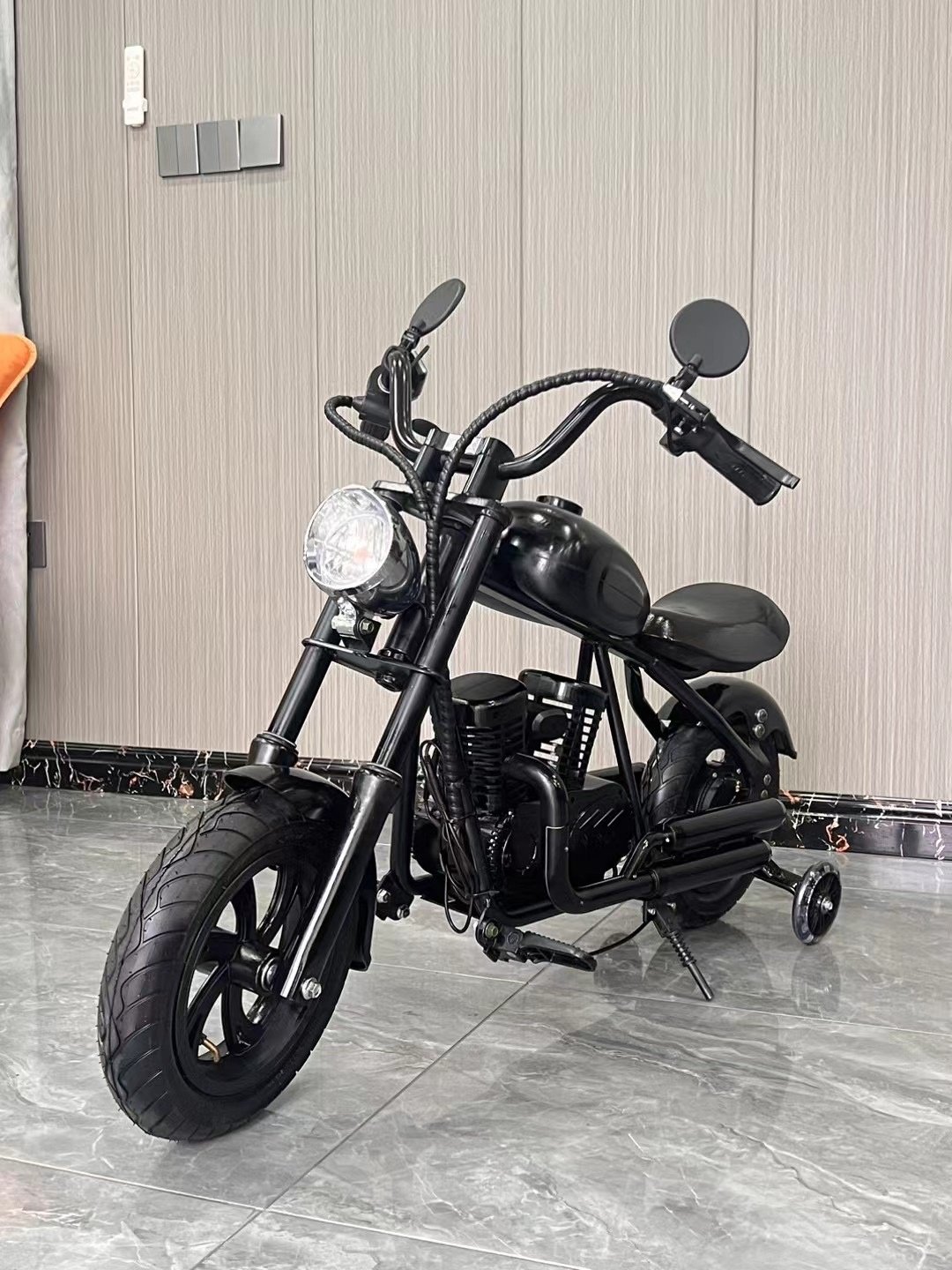180w Ride On Chopper Bike Battery Powered Kids Electric Motorcycle Rear Hub Brake kid's motorbike with LED Light