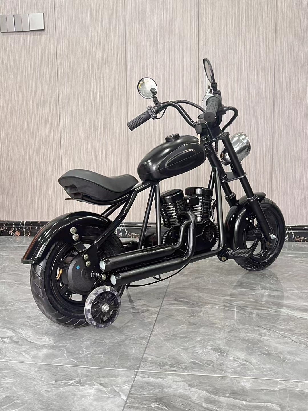 180w Ride On Chopper Bike Battery Powered Kids Electric Motorcycle Rear Hub Brake kid's motorbike with LED Light