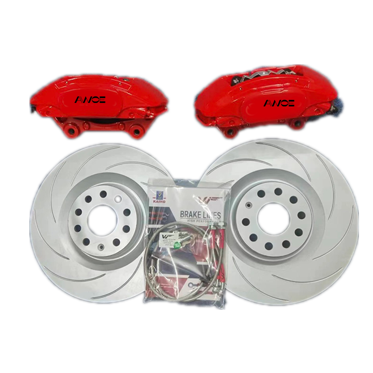 Original Straight up Racing Macan Oem 4 Pot Brake Caliper Kit for Volkswagen Scirocco Sagitar Magotan Golf 678 tiguan GTI CC