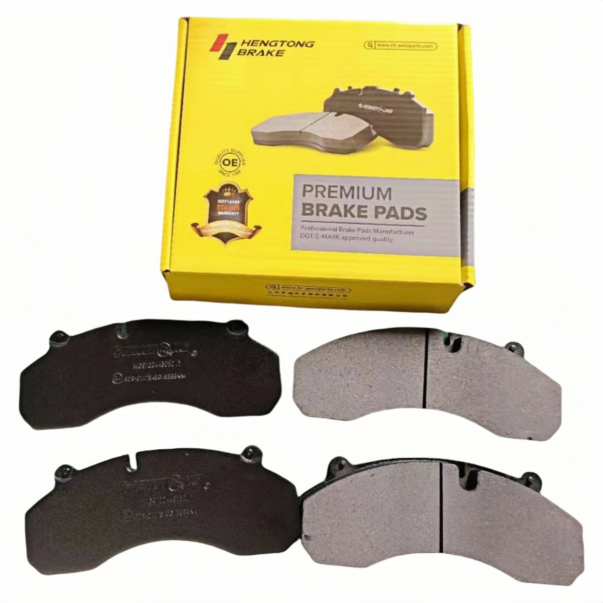 High Quality WG9100443050 WG9100444150 Brake pad SINOTRUK HOWO 07 A7 Front Brake Pad Non-asbestos Emark Certificated