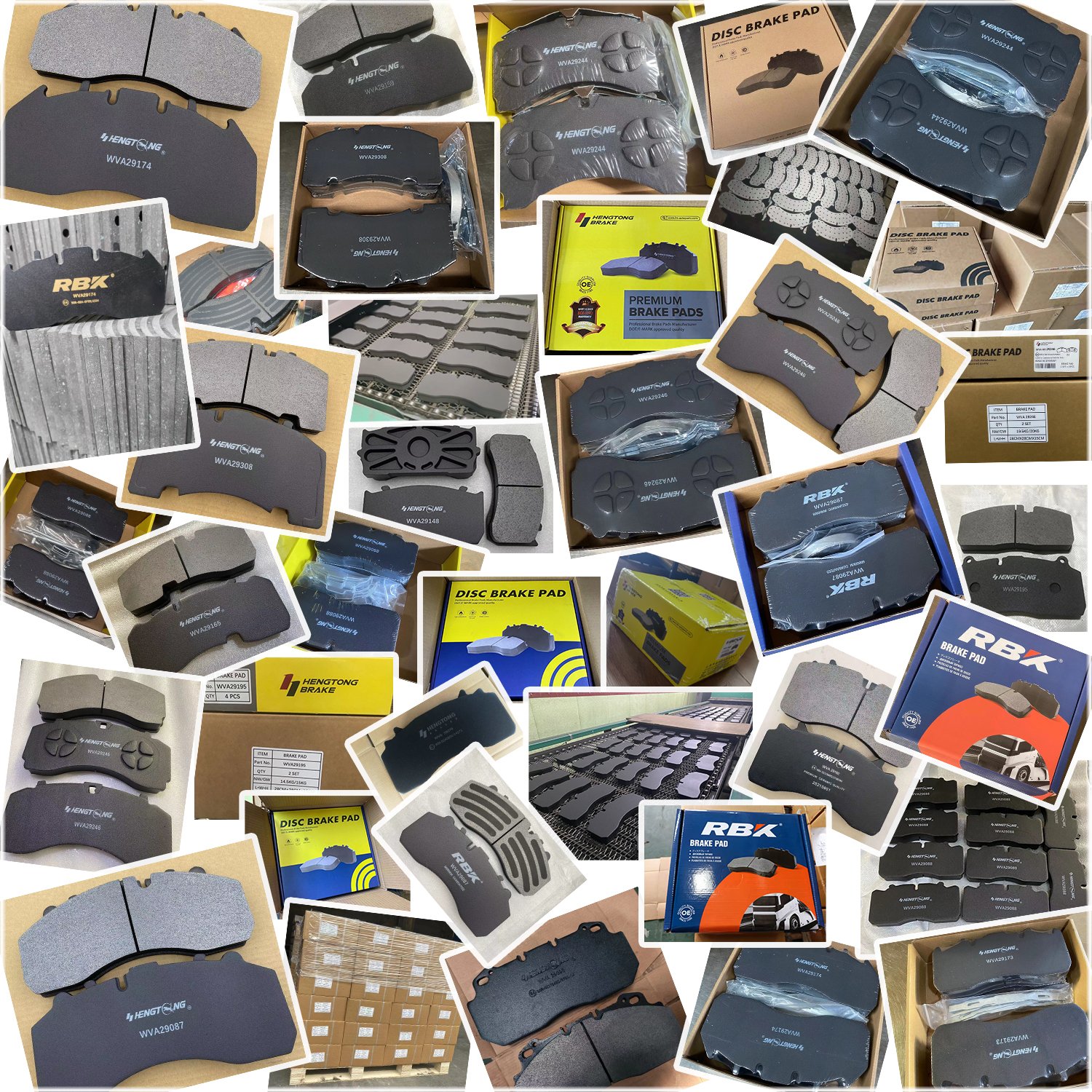High Quality WG9100443050 WG9100444150 Brake pad SINOTRUK HOWO 07 A7 Front Brake Pad Non-asbestos Emark Certificated