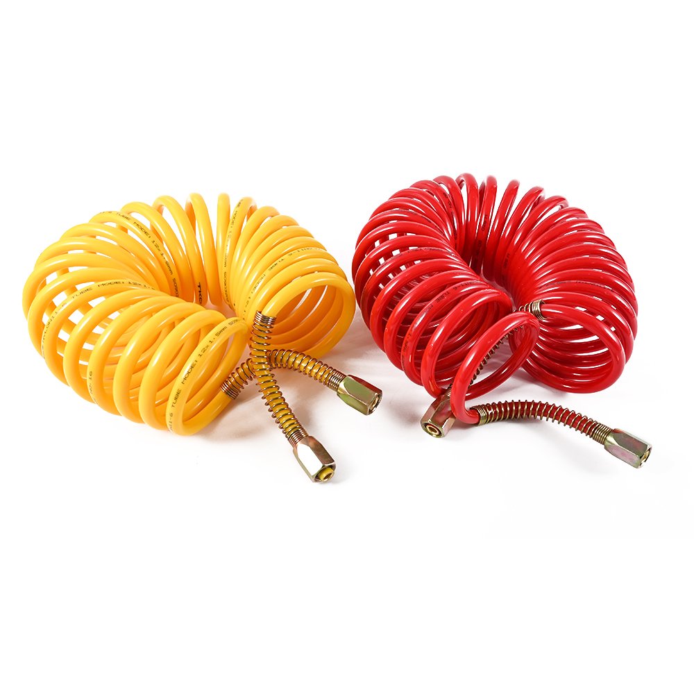 Hot Sale Air Brake Hose Explosion-Proof High Pressure Reinforced Type PP PA Nylon Auto Spiral Air Hose for Semi Trailer