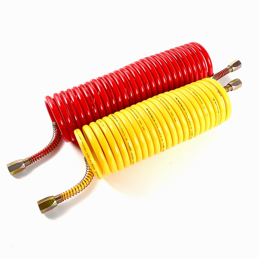 Hot Sale Air Brake Hose Explosion-Proof High Pressure Reinforced Type PP PA Nylon Auto Spiral Air Hose for Semi Trailer