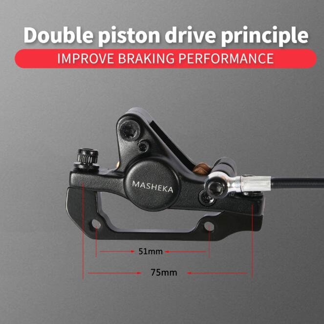 Customized HB-395 Universal Shaft Right Side Install Caliper Scooter Power off Oil Brake Electric Scooter Oil Brake