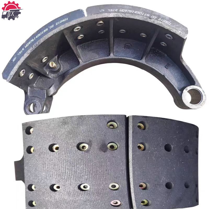 Factory China High Quality Truck Brake Shoe Non-asbestoss Brake Linings Heavy Truck Accessories Truck Brake Shoe Lining
