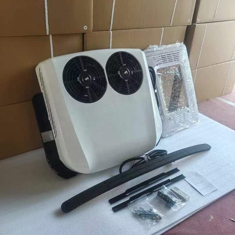 Factory Roof Electric Parking Dc 12v 24v 48v Rv Air Conditioner Parking Cooler For Car Rv Van Caravan Cabin Truck