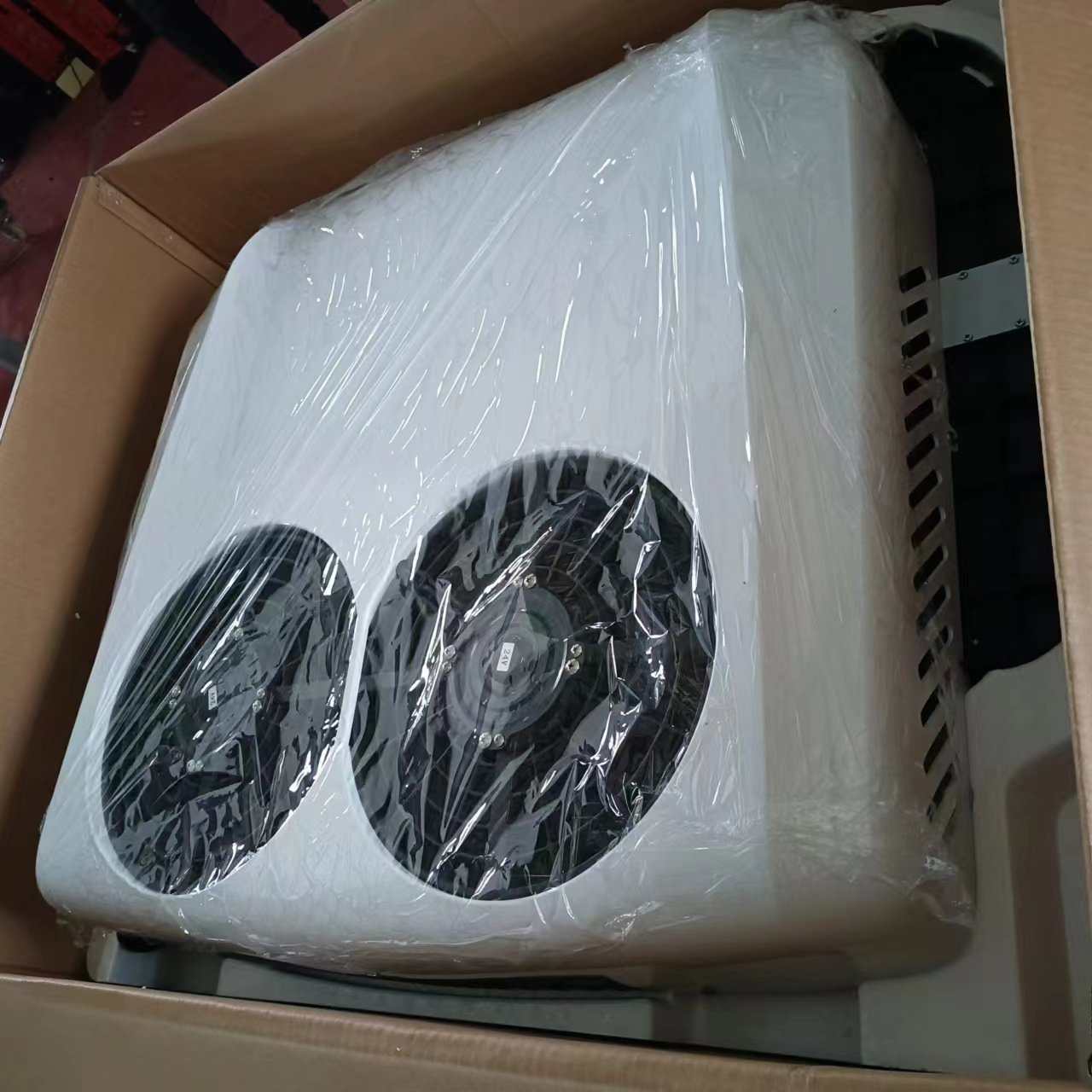 Factory Roof Electric Parking Dc 12v 24v 48v Rv Air Conditioner Parking Cooler For Car Rv Van Caravan Cabin Truck