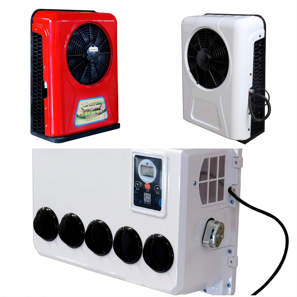 Roof Mounted12 Volt Rooftop air Conditioning Dc 12v 24v Electric Parking Air Conditioner for Car Van Truck Bus