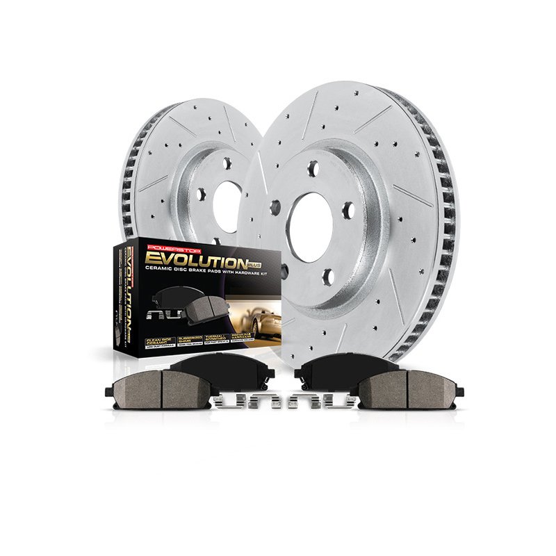 4243133130 D1212 POWERSTOP Rear Brake Kit Pad and Disc Brake System Assembly K3068 for LEXUS TOYOTA