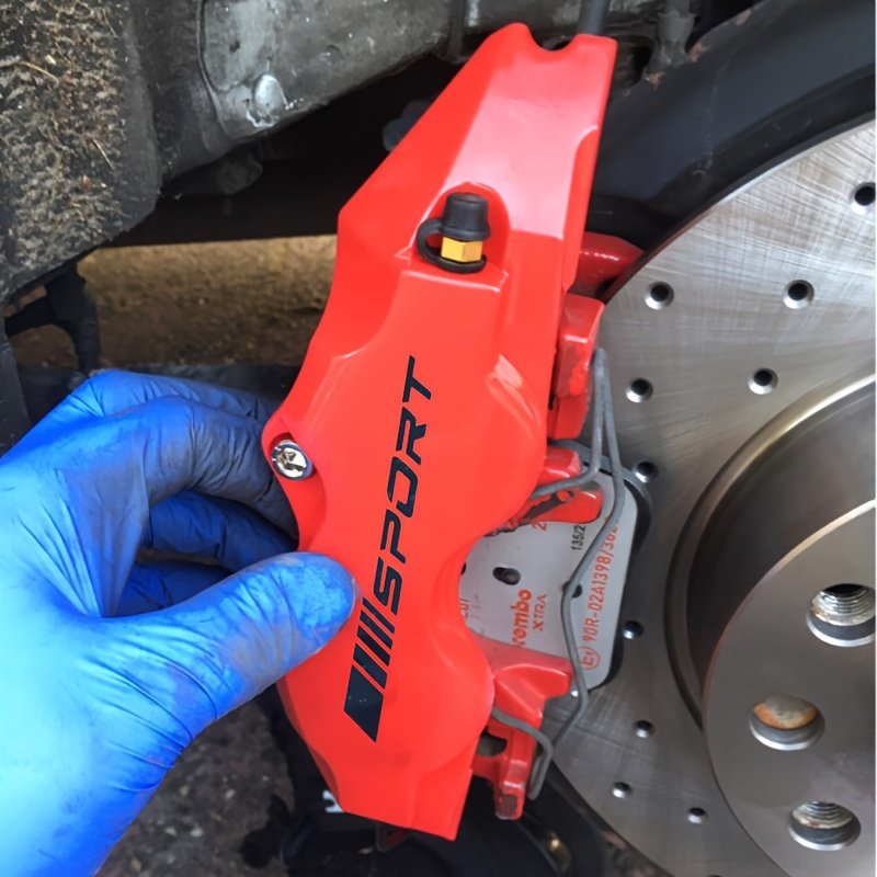 Multi-color ABS Plastic Motorsport Brake Caliper Cover Front and Rear New Condition Glue-Free Stylish Sticker