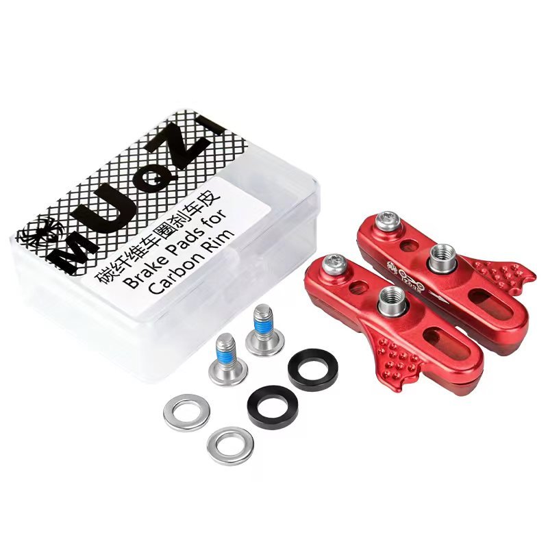 MUQZI MTB Road Bike Brake Caliper Pads C-Brake Bicycle Aluminum Alloy Rubber Brake Shoes for Carbon Rims