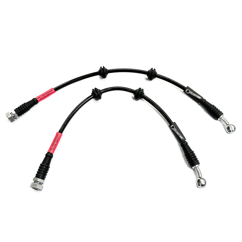 Compatible With All Brake Fluids 3 Layers Auto Brake Line Stainless Steel Braided Brake Hoses for Honda Acura