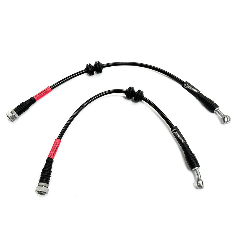 Compatible With All Brake Fluids 3 Layers Auto Brake Line Stainless Steel Braided Brake Hoses for Honda Acura