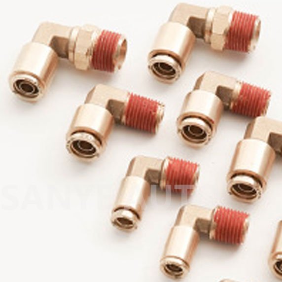 A/B DOT Certificate Truck Repair Kit Brass Push-to-Connect Air Brake 90 Deg 1/4 Tube 1/8 NPT