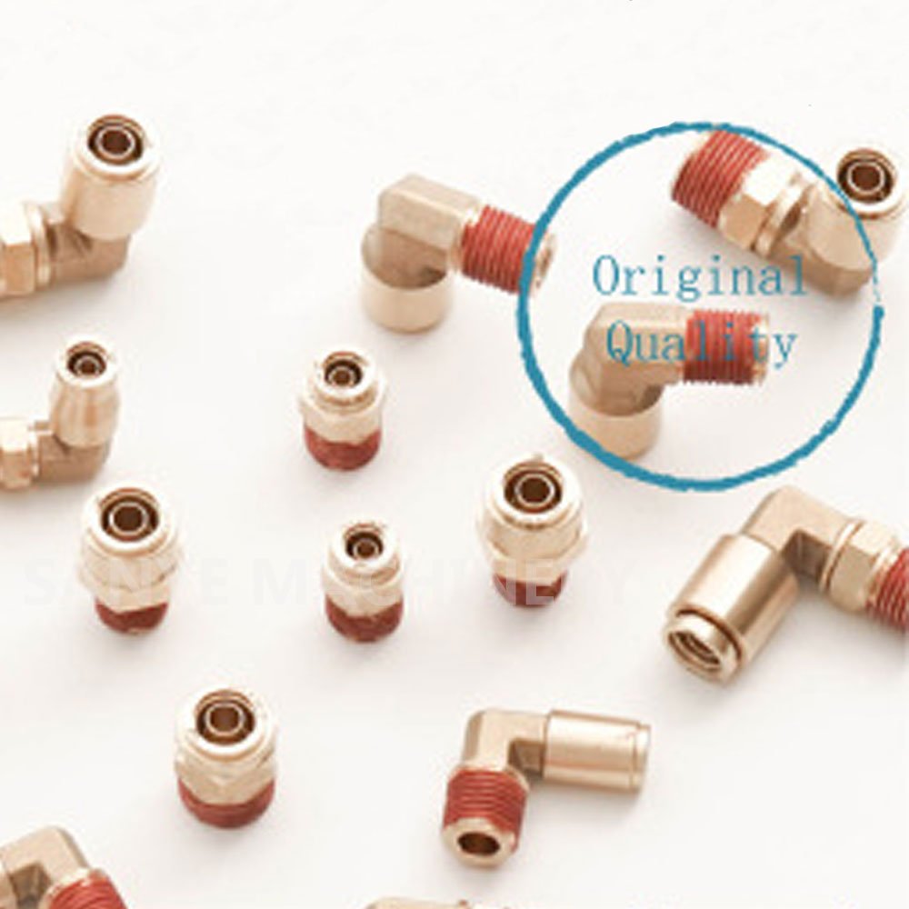 A/B DOT Certificate Truck Repair Kit Brass Push-to-Connect Air Brake 90 Deg 1/4 Tube 1/8 NPT