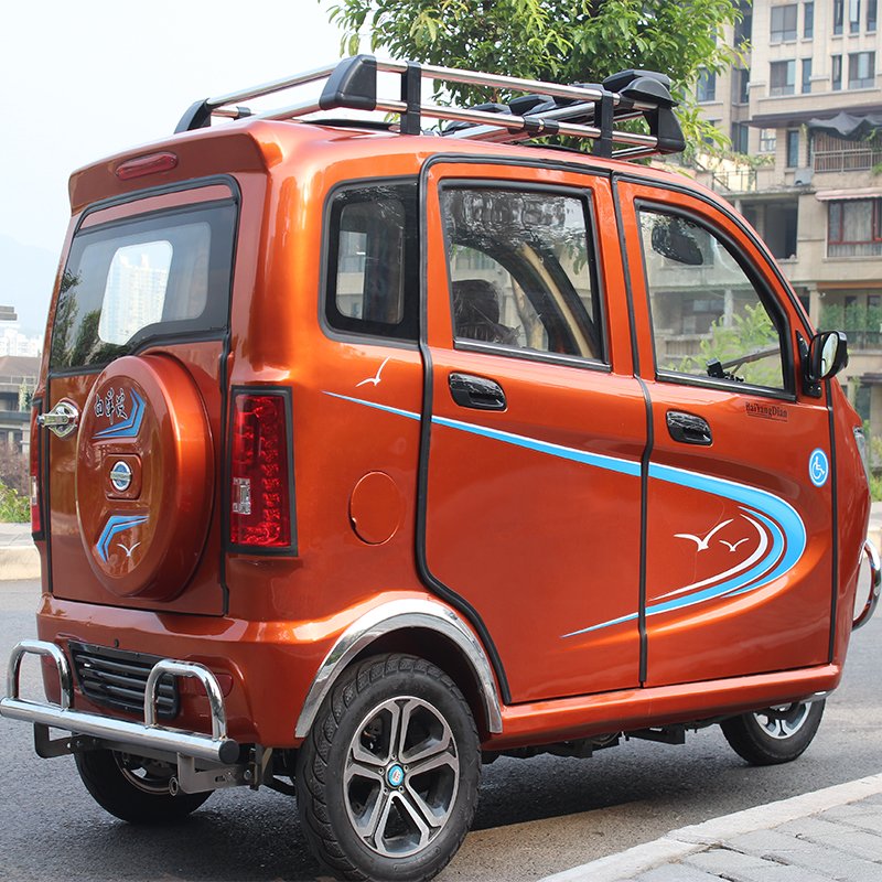 Enclosed 3 Wheel Passenger Motorcycle Handicapped Gasoline Tricycle