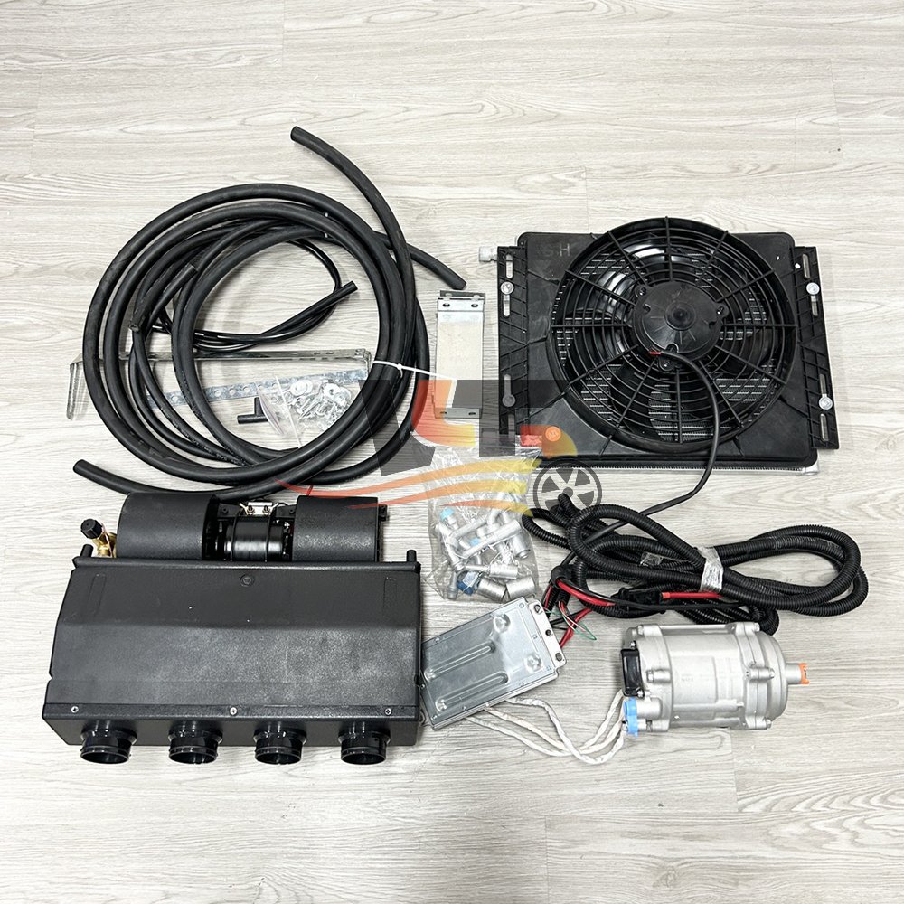 AC Unit 12 Volt Mini Split air Conditioner 24 Volt 100% Electric Scroll Compressor