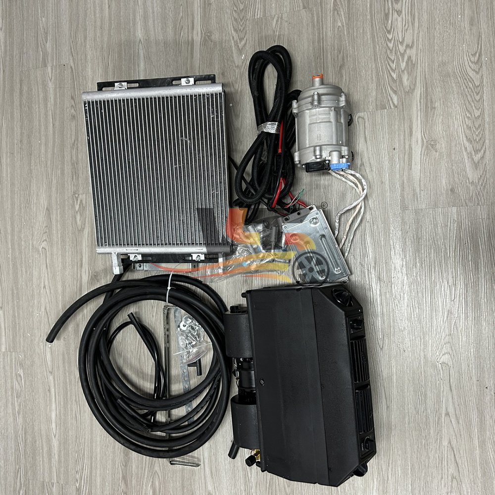 AC Unit 12 Volt Mini Split air Conditioner 24 Volt 100% Electric Scroll Compressor