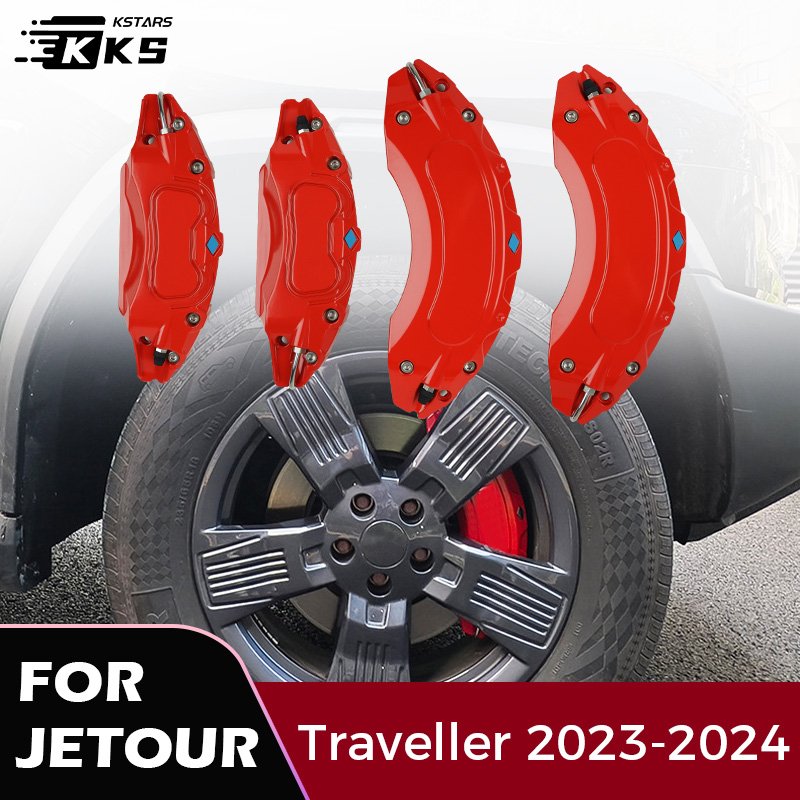 4PCS for Jetour Traveller 2023 2024 Brake Caliper Cover Aluminium Alloy 18 19 Inches 12 Colors Car Brakes Decoration Accessories