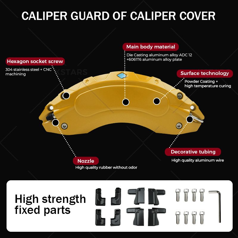 4PCS for Jetour Traveller 2023 2024 Brake Caliper Cover Aluminium Alloy 18 19 Inches 12 Colors Car Brakes Decoration Accessories