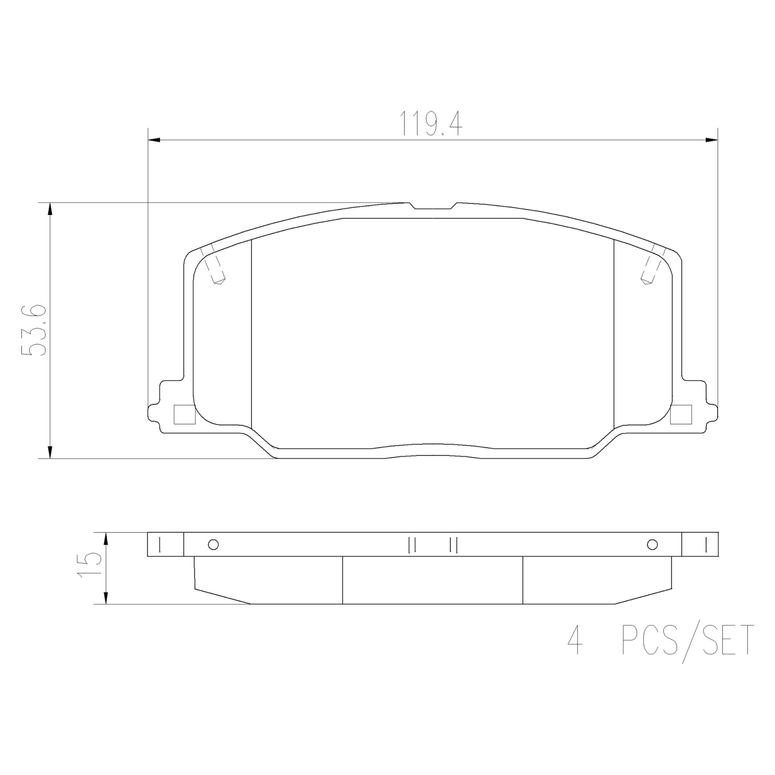 High Performance Factory Auto Parts Brake Pads (Pastillas De Freno) OEM Disc D570/D356/wva 21372/23039 Is Front Axle Brake
