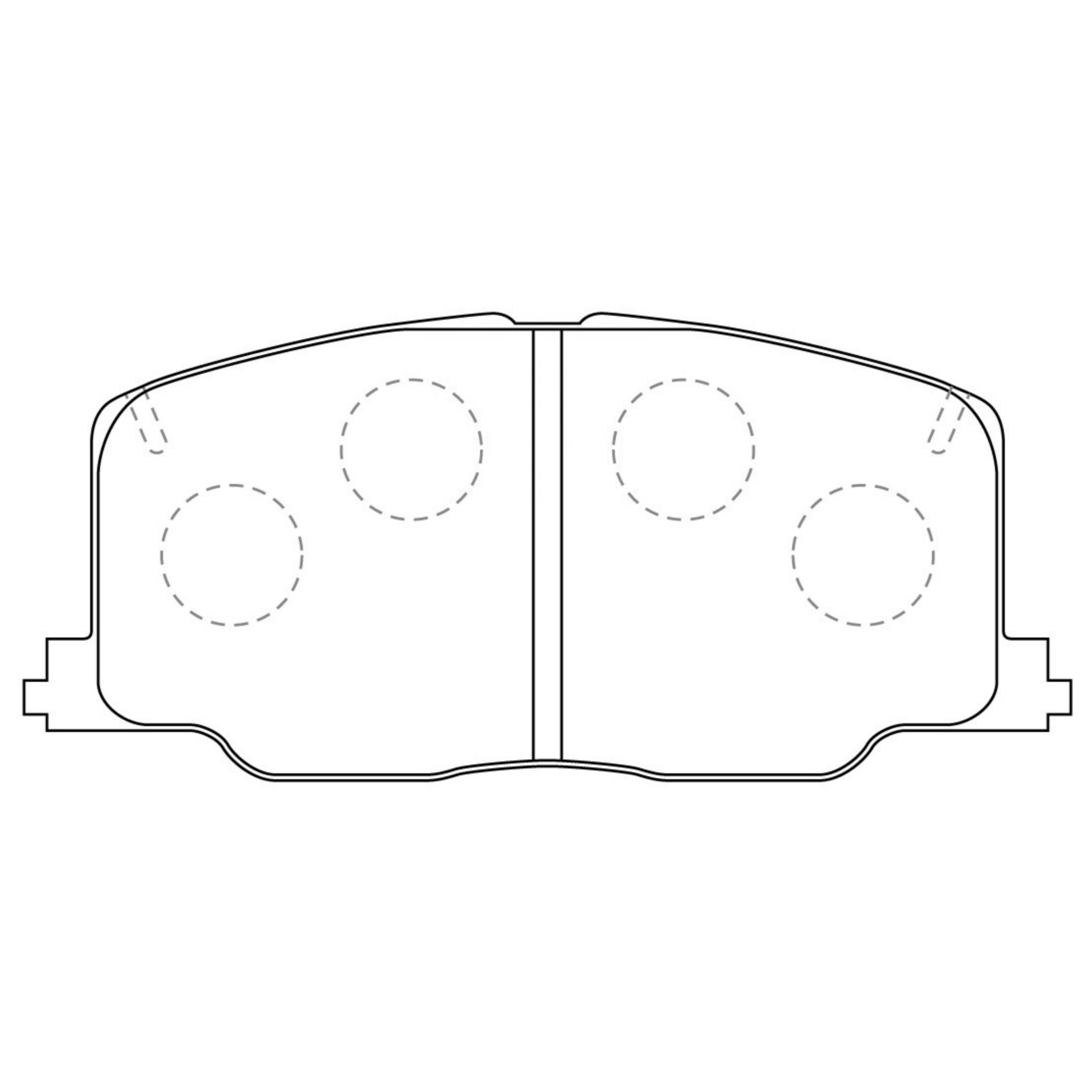 High Performance Factory Auto Parts Brake Pads (Pastillas De Freno) OEM Disc D570/D356/wva 21372/23039 Is Front Axle Brake
