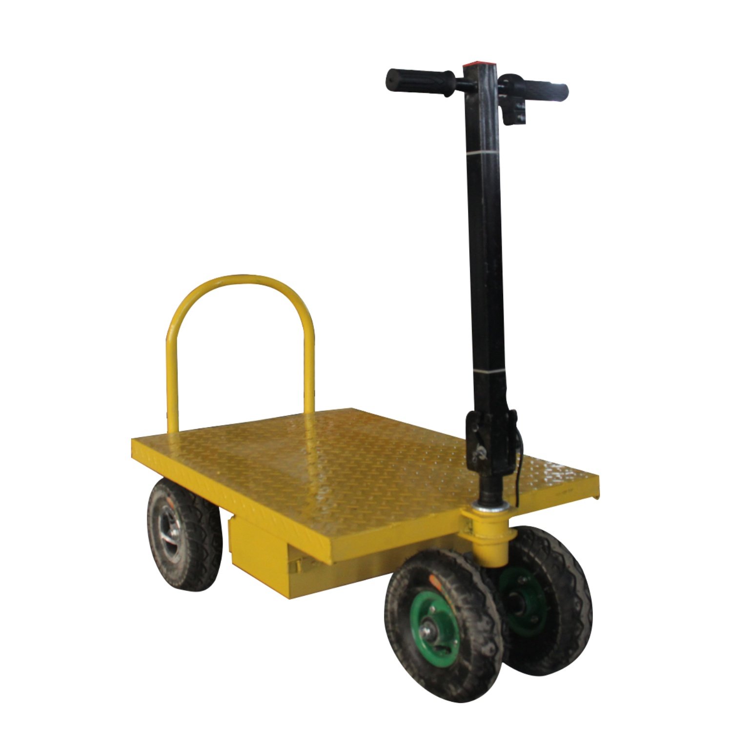 Professional Factory Farms Small Electric Mini Cargo Trolley Cart Four Wheel Folding Electric Flatbed Truck
