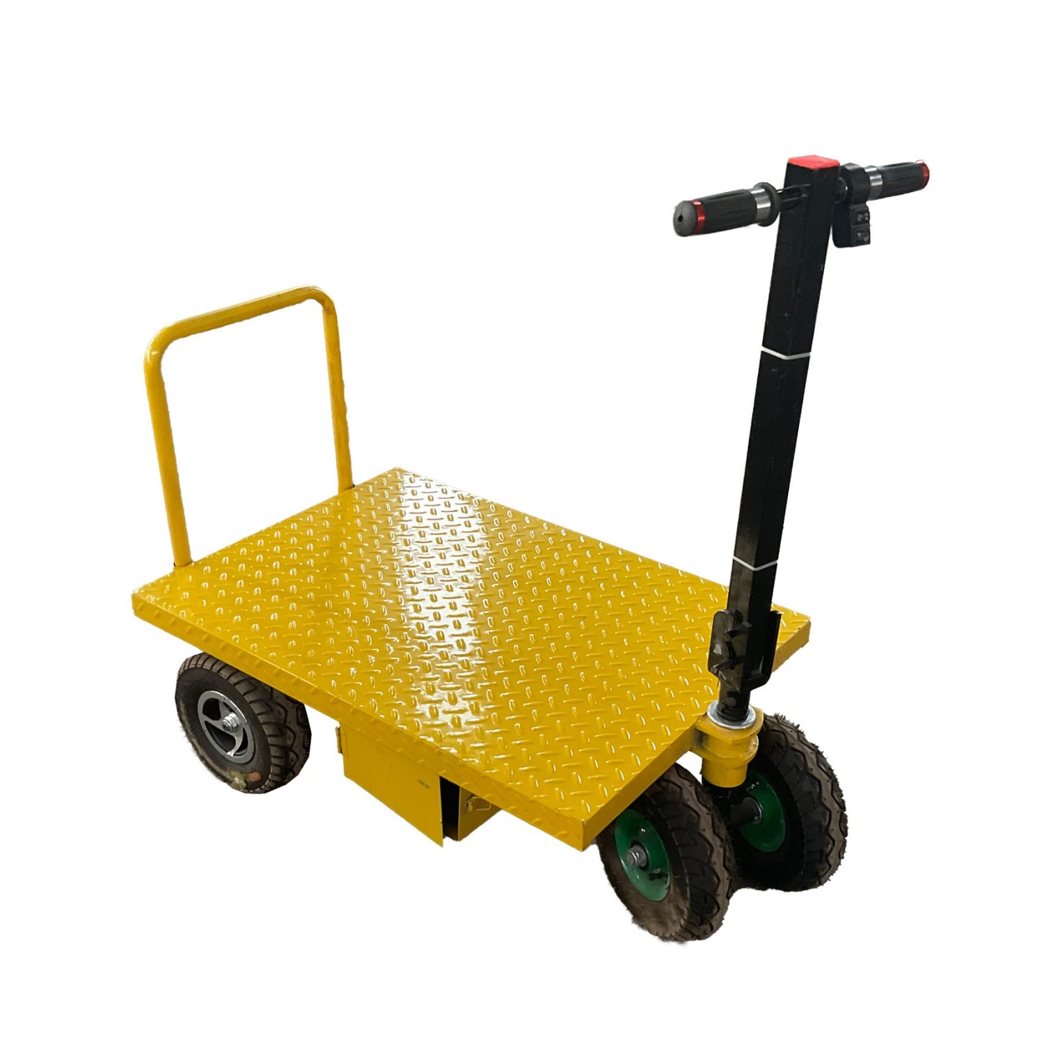 Professional Factory Farms Small Electric Mini Cargo Trolley Cart Four Wheel Folding Electric Flatbed Truck