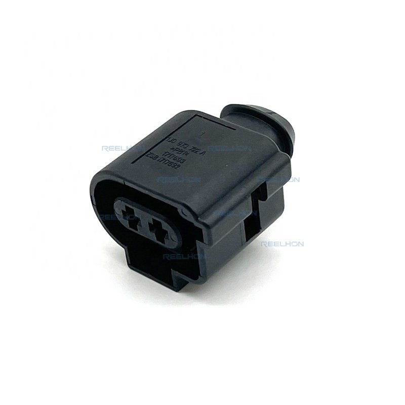 2 Pin 3.5mm Female Waterproof Sensor Rear Brake Caliper Motor Cable Harness Connector Plug for VW Audi 1J0973722A