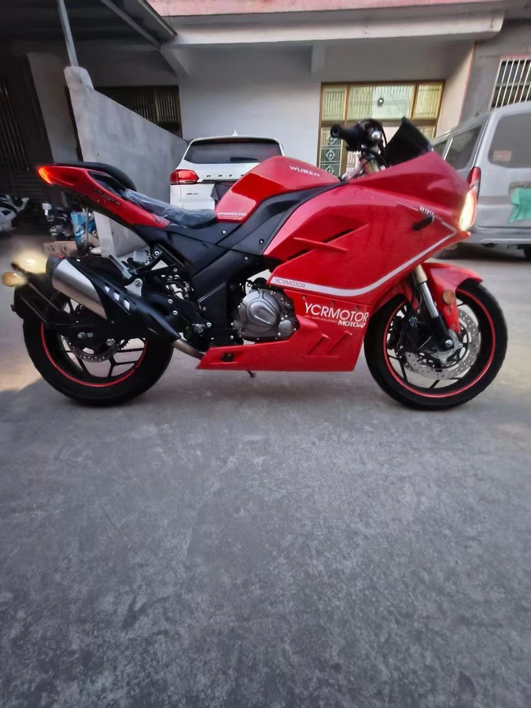 457cc Sport Gasoline Motorcycle Powerful EPA EEC Double Cylinder Scooter With Disc Brake Made of Aluminium