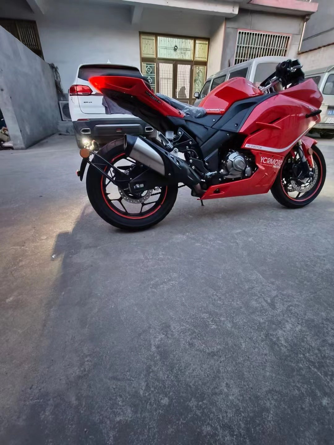 457cc Sport Gasoline Motorcycle Powerful EPA EEC Double Cylinder Scooter With Disc Brake Made of Aluminium