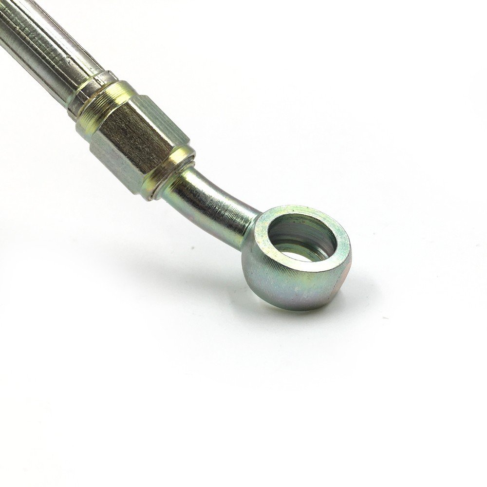 An3 Yellow Stainless Steel Braided Ptfe Core Tube Brake Oil Hose Lines Assembly