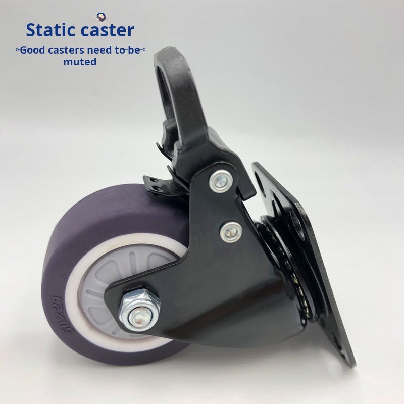 Upgraded Gold Black Caster Brake 1.5inch 2inch Shoe Cabinet Furniture Coffee Table Sofa Silent Universal Caster