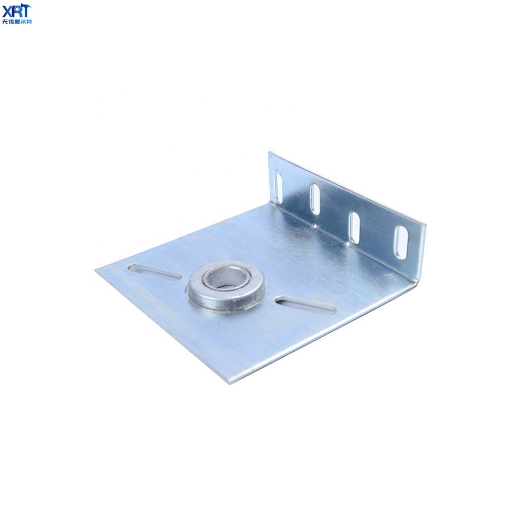 Galvanized Steel Industrial Sectional Door Parts Spring End Bearing Plate Bracket Garage Door Zinc Plated Flag Brackets
