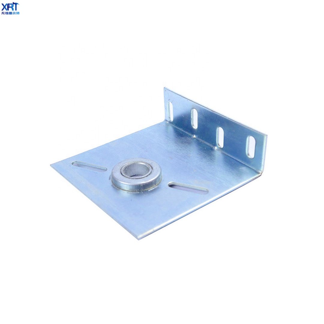Galvanized Steel Industrial Sectional Door Parts Spring End Bearing Plate Bracket Garage Door Zinc Plated Flag Brackets