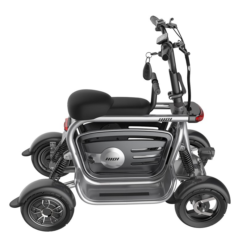 4 Wheel 400w Motor 10A 15A High Quality Electric Motorcycle Stable Design LED Light Airless Tire CC Electric Scooters for Sale