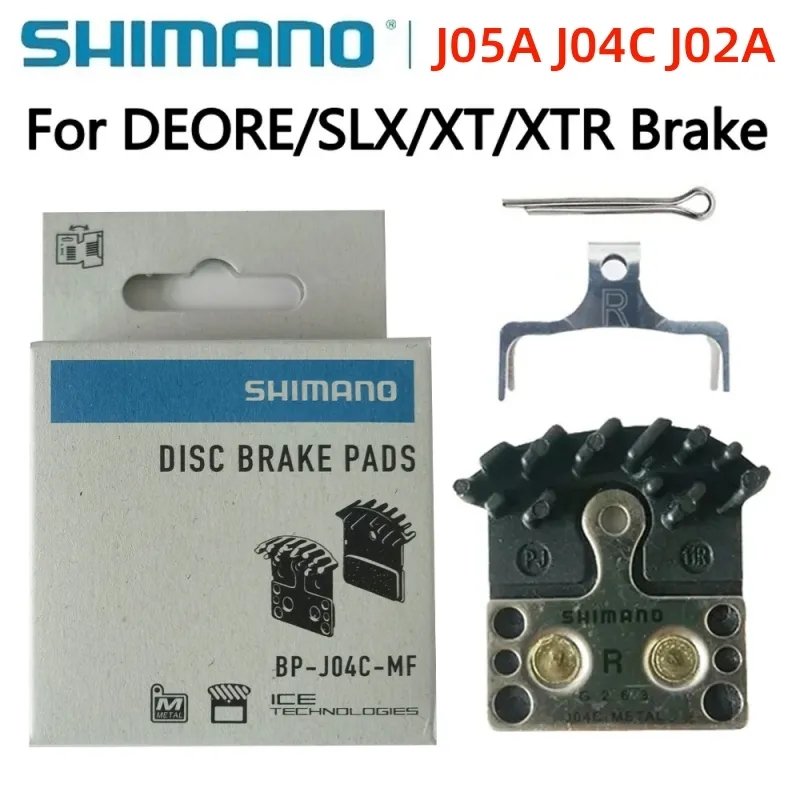 SHIMANO ICE-TECH J05A J04C J02A MTB Bicycle Resin Metal Brake Pads Cooling Fin for DEORE SLX XT XTR M675 M785 M985